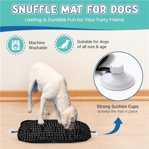 Snuffle Mat for Dogs 32x27 -  Interactive Dog Feeding Puzzle - Picture 5 of 7